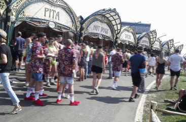 To want to go to a festival with friends for a week?