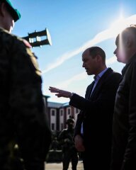 William in Poland visiting military British and Polish troups.