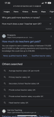 Out of complete nosinesses, how much do teachers get paid?