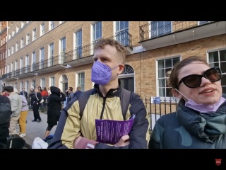Film of protest outside the Lesbian Project meeting