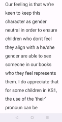 They/them pronouns in KS1 book