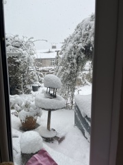 Amber snow warning for 9th and 10th March in the Pennines and Peak district.