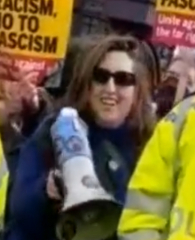 Film of protest outside the Lesbian Project meeting