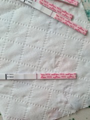 Faint positive or evaporation line?