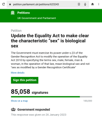 Petition to Update the Equality Act - thread 2
