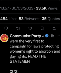 Communist Party UK statement on GRR