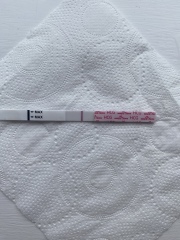 9dpo first response, is this real or an indent?!