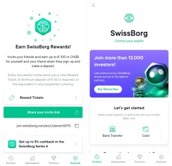 Swissborg upto £88 free 