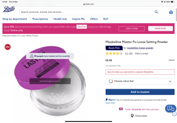 Translucent loose face powder