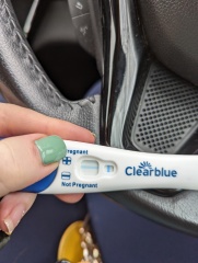 Out of date clear blue test... faint positive?