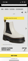 Platform spring boots with a 2.5" chunky heel