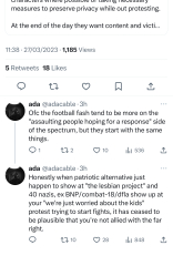 Film of protest outside the Lesbian Project meeting