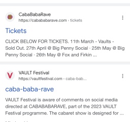 Caba Baba Rave - take your baby to watch nearly naked men in fetish gear