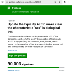 Petition to Update the Equality Act / Thread 3