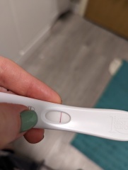 Out of date clear blue test... faint positive?