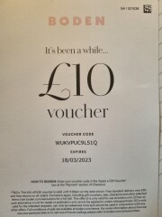 Boden vouchers