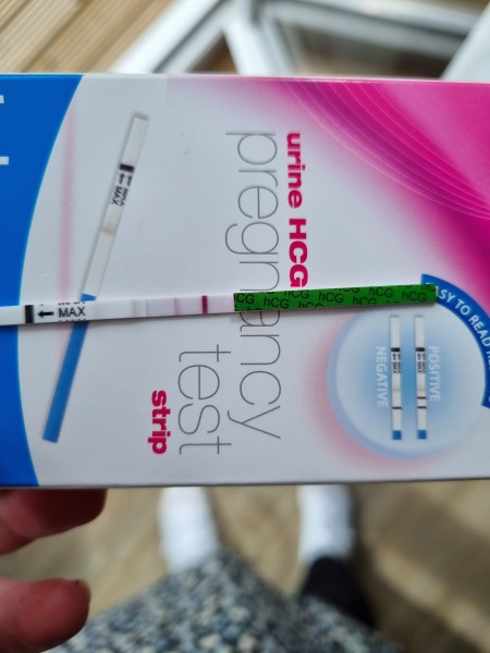 To think this test might be positive...?