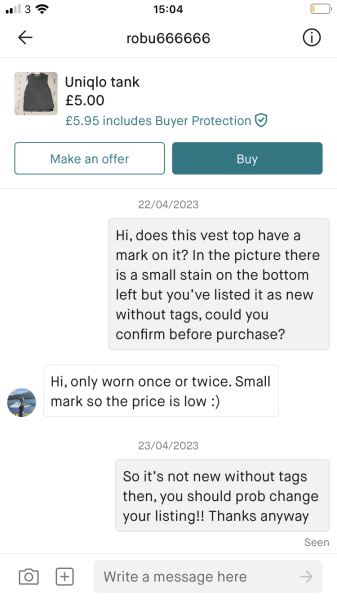 A vent about Vinted !  And what would improve it…