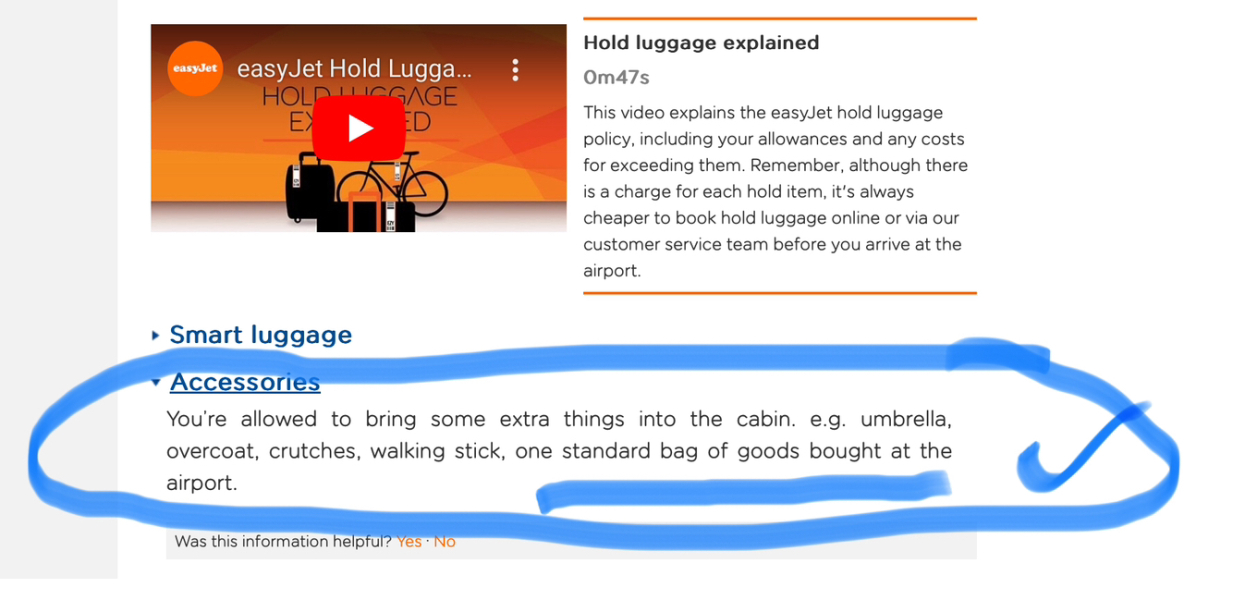 Collecting items from Boots at the airport