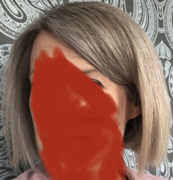 Hairdresser has dyed hair grey!