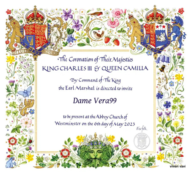 Invitations are out! And new photo of the King and Queen 
