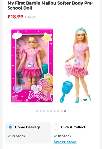 Aibu to be upset at barbie? 