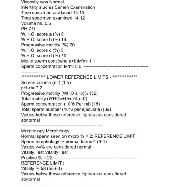 Semen analysis