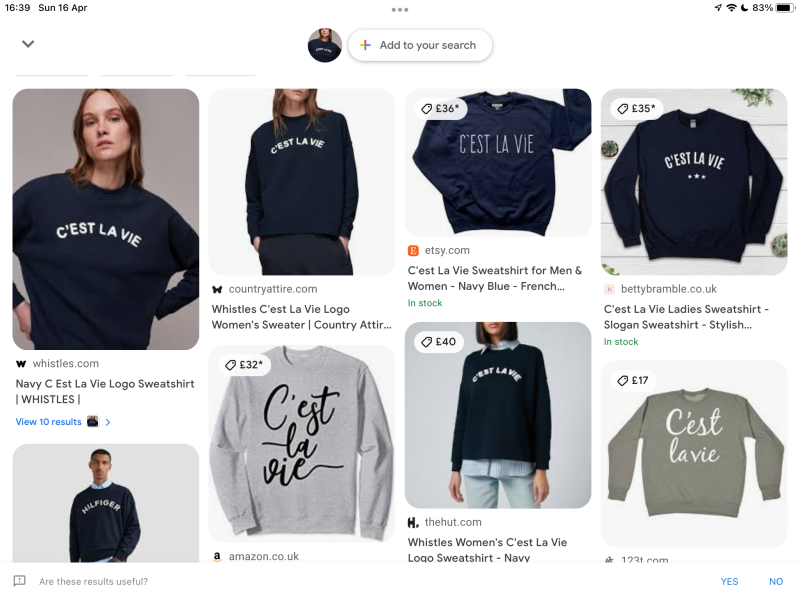 Searching for stylish sweatshirts, cannot find what I like?