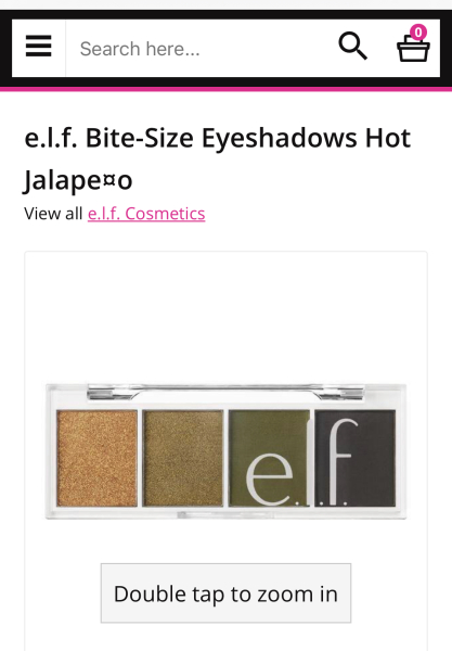 Olive green eyeshadows