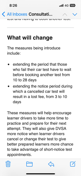 Surely the current situation with regard to driving tests is unsustainable?