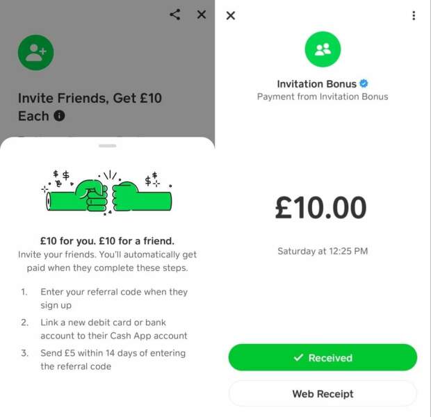 Cashapp free instant £10 