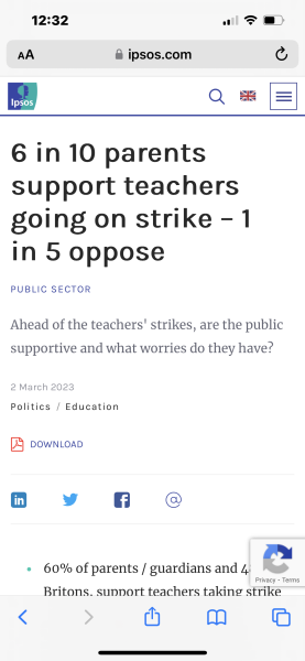 To be annoyed about teacher strikes days