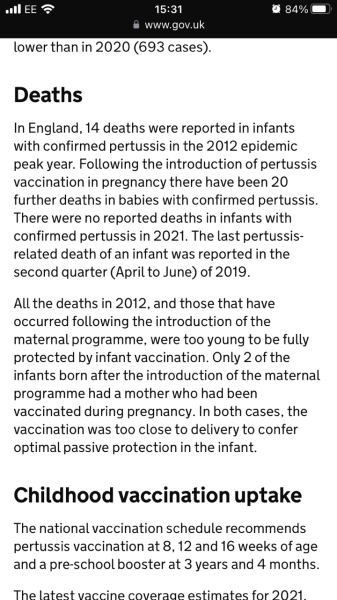 Whooping Cough Vaccine 2023