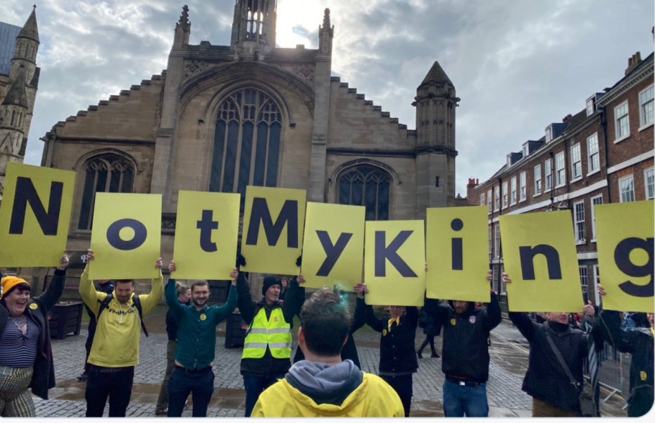 Protest today in York