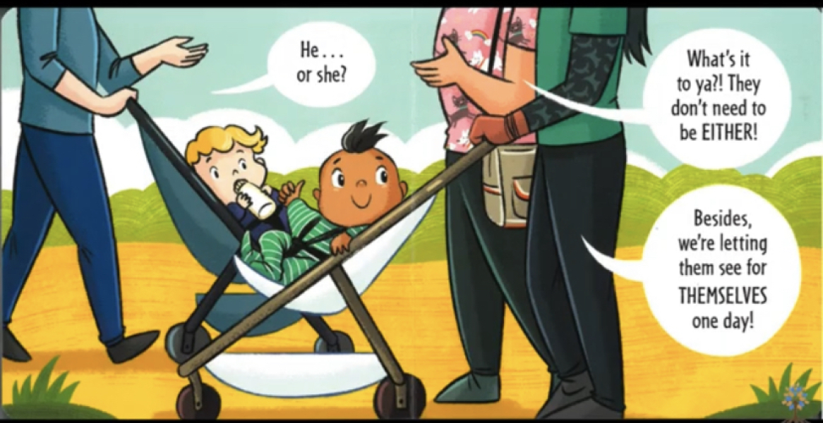 Baby book about being non-binary