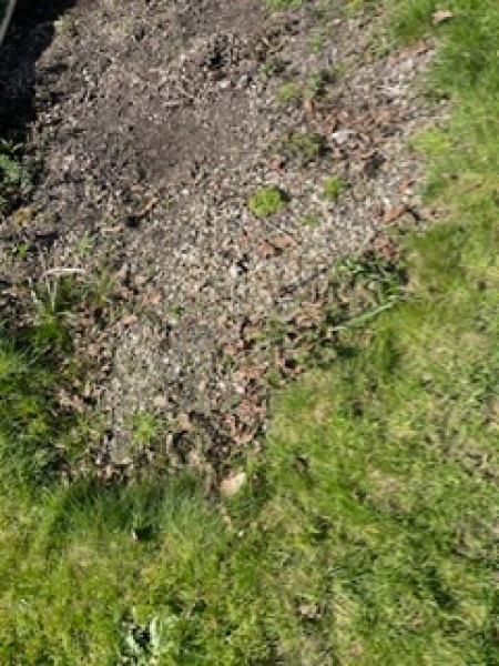 Gravel and soil mess