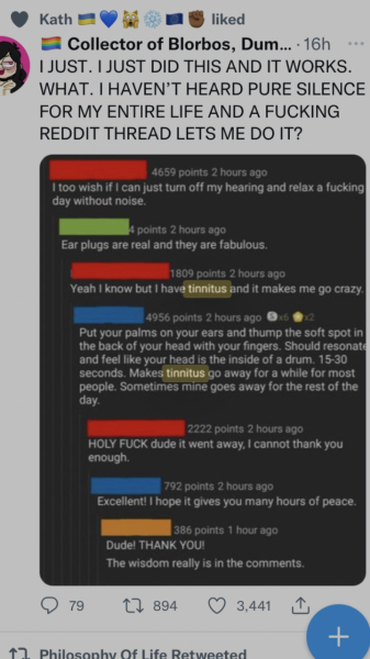 To say that tinnitus