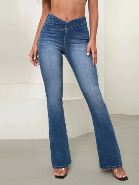 Jeans that go in at the middle