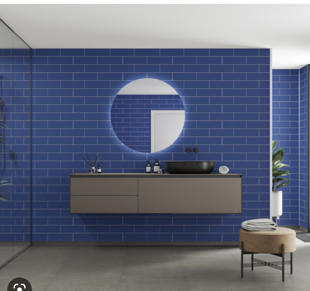 Metro tiles in a shower
