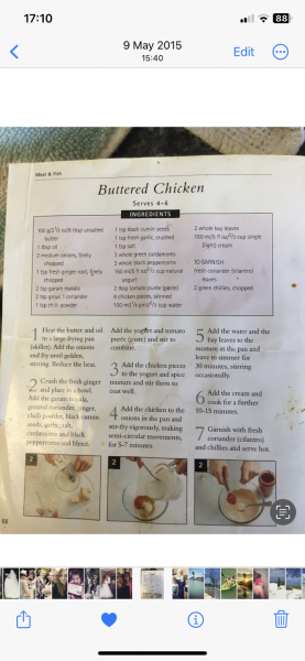 If you were making curry..