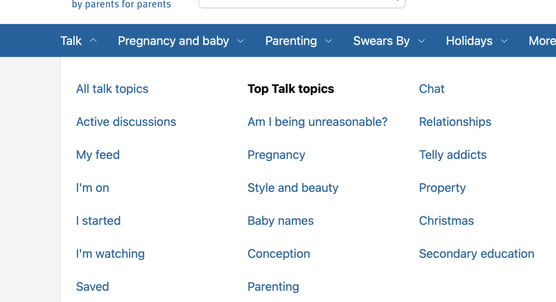 Why have Mumsnet deleted the "Feminism: Sex and Gender discussions" from the easy "Talk" sidebar? 