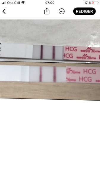 Pregnancy test getting lighter at 7 weeks