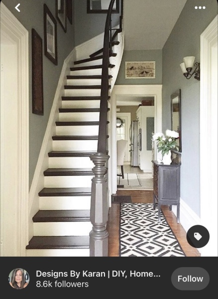 What shall I do with the bannisters? Something brave? 