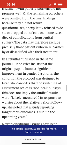 “The evidence to support medicalised gender transitions in adolescents is worryingly weak”