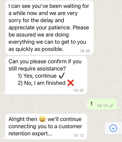 Kafkaesque customer service 