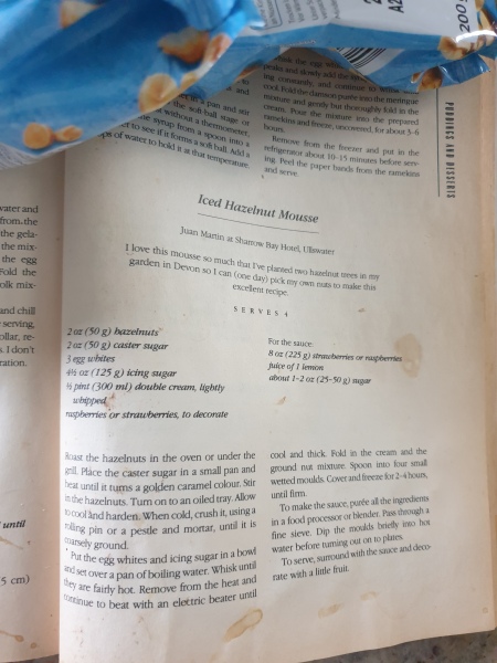Hazelnut mousse recipes anyone?