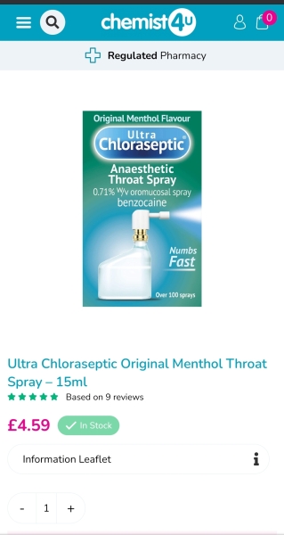 To not know how to treat my sore throat