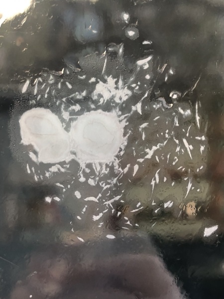 Weirdness inside double glazing
