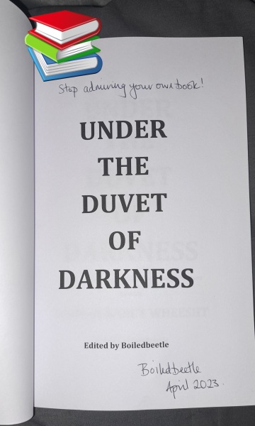 A Mumsnet thread about a book about a Mumsnet thread “Under the Duvet of Darkness” written by the women of Mumsnet