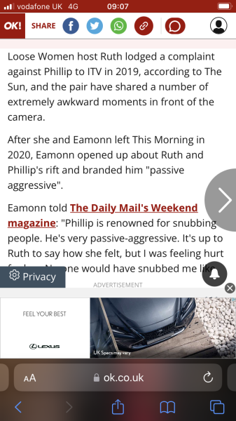 To ask do you think Phillip Schofield will ever return to This Morning?